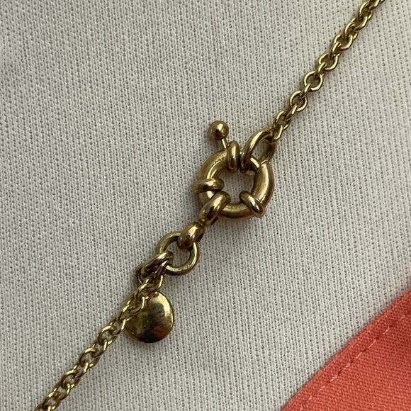 J. Crew Champagne Beads Beaded Gold-tone Chains Women's Fashion Necklace - Picture 8 of 9